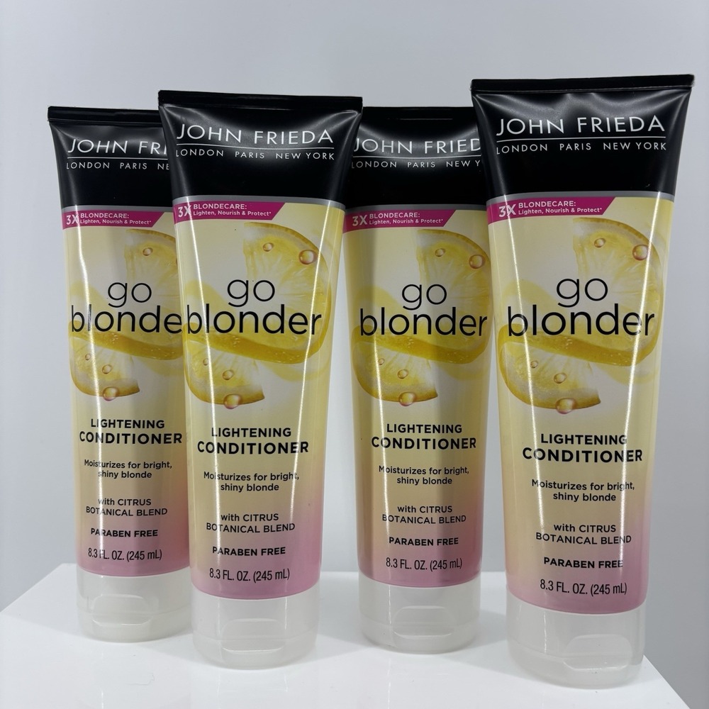 John Frieda Go Blonder Lightening Conditioner 8.3 oz Lot of 4 New